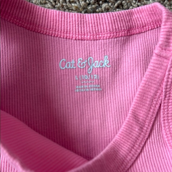 Cat & Jack Classic Black and Pink Tank Tops - Picture 3 of 4